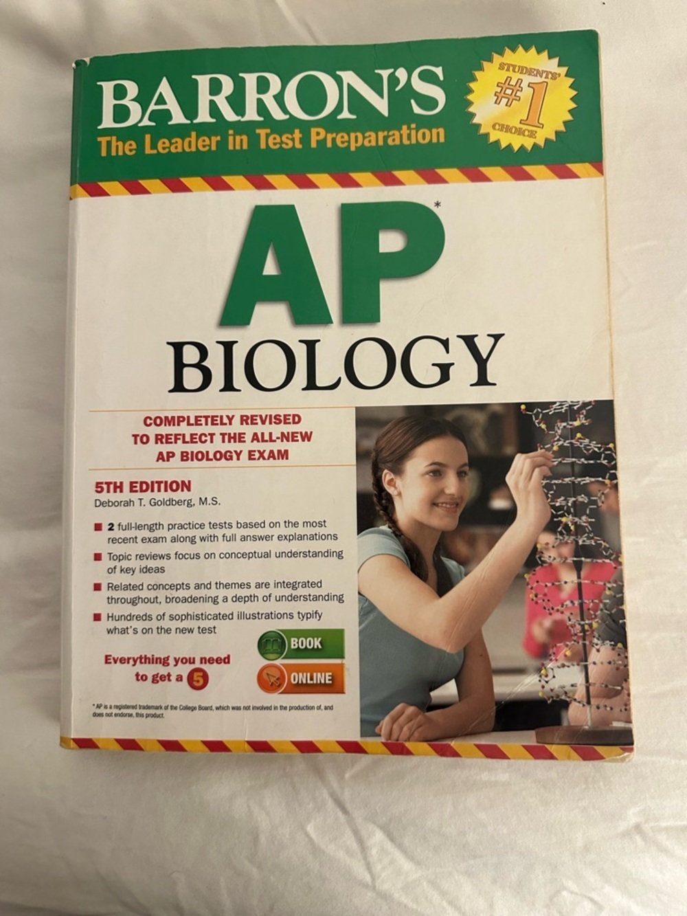 Barron's AP Biology (Green & White Cover)